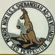 USS SHENANDOAH AD-26 Naval Destroyer Patch With Hook & Loop Fastener
