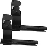 Veemoon 2 Sets Keyboard Support Bracket Arm Portable Desk Extender with Slide Rail for Easy Installation No Drilling Required for Home Office Use