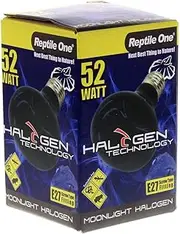 Reptile One 52 Watt Halogen Moonlight Heat Globe Bulb Lamp Eqv 75W Eddison Snake