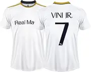 [Generisch] Blancos 2023 2024 Football Jersey Personalised Vinicius Junior Jersey Number 7th Adult Child