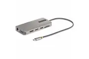StarTech.com USB-C Triple-Monitor Multiport Adapter, Dual 4K 60Hz + 4K 30Hz HDMI & DP, 4x USB-A, 100W PD Pass-Through, GbE, SD Card Reader - USB-C 2x