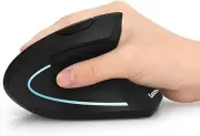 Lekvey Ergonomic Mouse, Vertical Wireless Mouse - Rechargeable 2.4GHz SM192