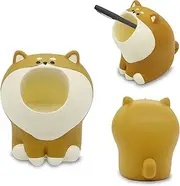 Cute Pen Pencil Holder,Kawaii Resin Animals Organizer,Creative Dog with Wide Mouth Pencil Holder,Cartoon Toothbrush Holder,Mini Storage Decorations for Office Desk Dressing Table(Dog)