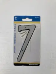 Hillman 841610, Number #7 - 4" Nail-on Reflective Plastic