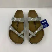 Birkenstock New w/ Box Mayari Patent Alloy Birko-Flor Patent Narrow Select Size