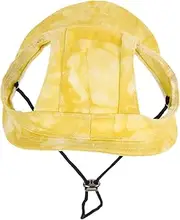 Pet Baseball Cap Dog Hat Canvas Pet Sun Caps for Walking Dog Sun Hats Small Baseball Cream Shade Breathable Visor for Puppy Puppy Outdoors Brim Protector Yellow Cotton