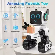 Rechargeable RC Robot Toy for Kids - Interactive Intelligent LED Light, Speaks