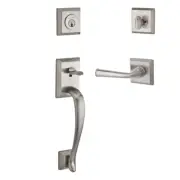 Baldwin SC-NAP-FED-R-TSR-150 Napa Handleset with Federal Lever Satin Nickel