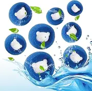 Pet Hair Remover Washing Machine, Pack of 8 Pet Hair Washing Machine, Reusable Lint Balls Washing Machine, Lint Filter for Removing Pet Hair, Dog Hair, Cat Hair (Blue)