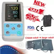 FDA NIBP Holter Ambulatory Digital Blood Pressure Monitor 3 Cuffs, PC Software