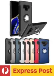 Samsung Galaxy Note 9 Kick-Stand Magnet Compatible Ring-Holder ShockProof Case