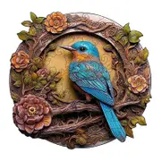 Bluebird Wooden Puzzle - Circular Nature-Inspired Art Puzzle(S-paper box-H184)