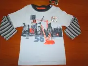 Boys Pumpkin Patch double long sleeve tee with print Size 0