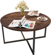 Round Coffee Table, Sofa Table, Office Desk, Kitchen Dining Table Modern Leisure Tea Table for Living Room
