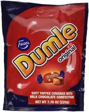 Fazer Dumle Original Soft Toffee Covered With Milk Chocolate 220g bag