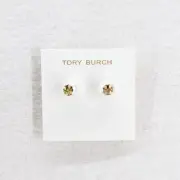 Tory Burch Kira Pearl Stud Earrings Ivory/Tory Gold OS