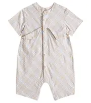 [Burberry Kids] Burberry Kids Baby Burberry Check cotton playsuit M 12 beige