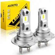 AUXITO LED High/Low Beam Conversion Kit H7 Bulbs Super Bright 6000K Easy install (for: Smart)