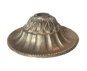 3-1/8" solid Brass Ornate Vase Cap Bobeche lamp part new raw unfinished