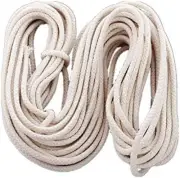 50 Feet Roll 1/4" round Cotton Wicks Burner Replacement Kerosene for Oil Lamp