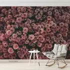 3D Chrysanthemum Floral Pattern Self-adhesive Removeable Wallpaper Wall Mural