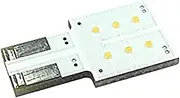 Racing Gear RGH-P404 LED Room Lamp for Toyota Luggage Door Courtesy Vanity T10 Side Plate Cool White 7900K