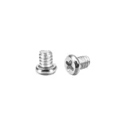 M2 x 2mm Laptop Computer Screws 2.8mm Dia Phillips Head Screw Silver Tone 200pcs