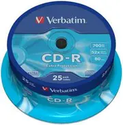 VERBATIM CD-R 700MB 25Pack of Spindle 52x