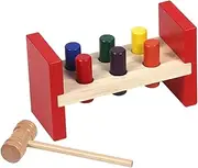 GARIOUANS 1Set Wooden Hammer Cognitive Early Learning Percussion Plaything for Color Recognition and Skill Development