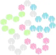WHAMVOX 108pcs Luminous Round Bike Spoke Beads Durable Plastic Clip Decorations for Standard Bicycle Spokes Smooth Edges Safe Material for Customizing Bikes