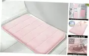 Memory Foam Bath Mat Rug, 24 x 17 Inches, Comfortable, 24" x 17" Soft Pink