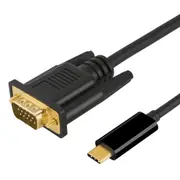 USB C Type-C Thunderbolt 3 Male to VGA Male Adapter Cable For MacBook Pro/Galaxy S20 S10 S9 S8/Surface Book 2, Go/iPad Pro