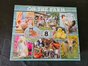 New! 8 in 1 'ON THE FARM' PUZZLE PACK w/ Different piece puzzles Animals cows +