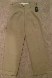 Ashworth Textured Rayon Blend Microfiber Golf Pants Khakis Mens 30 x 30 NWT