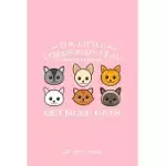 CAT LOVERS JOURNAL: THE LITTLE VOICES IN MY HEAD CAT FUNNY CHRISTMAS GIFT - PINK DOTTED DOT GRID BULLET NOTEBOOK - DIARY, PLANNER, GRATITU