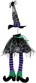 Witch Wine Bottle Cover | Witch Hat And Legs Wine Bottle Topper | Witch Hat Bottle Cover Witch Long Leg Champagne Bag Table Decoration for Halloween Party