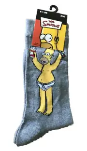 THE SIMPSON’S SOCKS HOMER SIMPSON DUFF BEER BART MARGE LISA MAGGIE SIZE 39-42 (M