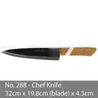 No. 288 KIWI Knife Kitchen Chef Knives Stainless Steel Blade Cook Cleaver Wood