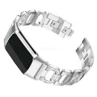 For Fitbit Charge 3/4/5 Metal Diamond Studded Stainless Steel Watch Strap AUS
