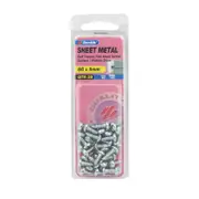 Zenith 8G x 9mm Zinc Plated Self Tapper Pan Head Sheet Metal Screws - 35 Pack