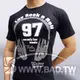壞男Body Fit。2012最新版限量萊卡棉質T恤-數字97 (黑)【S / M 】(上衣、內衣、短袖、潮T、服飾)
