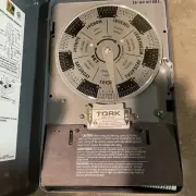 (C) Tork W222L 7 Day Reserve Power Time Switch 40A 208-277VAC DPDT Enclosure⚡️
