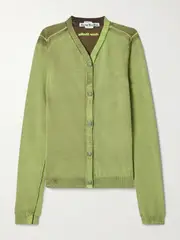 [Acne Studios] Acne Studios - Dégradé Stretch-jersey Cardigan - Green - x small x small Green