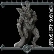 Dragon Flesh Golem - Wargaming Miniatures Monster Rocket Pig Games D&D, DnD