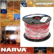 Narva 10A 3mm Figure 8 Cable Lead 30M Length Red With Black Tracer