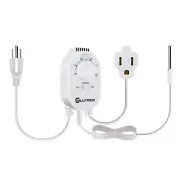 Gulfmew Thermostat Outlet for Heater Temperature Controller Outlet with 4.9FT...