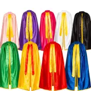 Unisex Adults Superhero Cape Halloween Vampire Glossy Cloak Party Costume