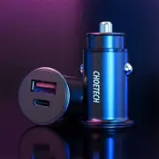 30W Mini USB Mobile Phone Car Charger 5A Dual Ports Fast Charging Phone Adapter