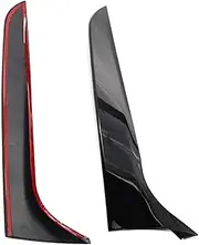 Car Front Bumper Spoiler for 4 for B8 for 2009-16 2pcs Rear Window Side Spoiler Wing Replaces Canard Splitter Car Decorative Lip Spoiler Wing Sticker Soft Fins