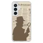 For Samsung S24 S23 S22 Z Fold ULTRA Shockproof Newspaper Sherlock Case Cover